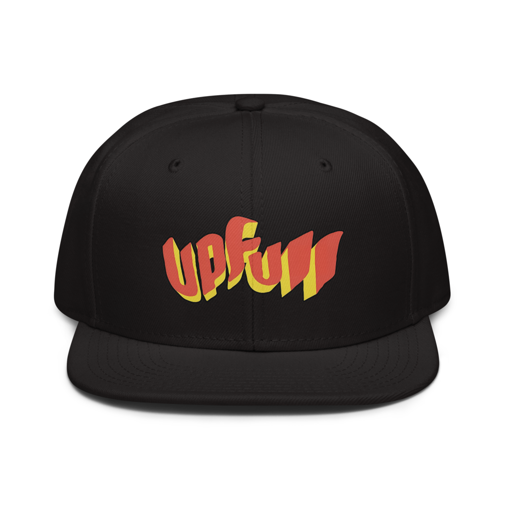 Upfull 3D Logo Hat — Black in Black