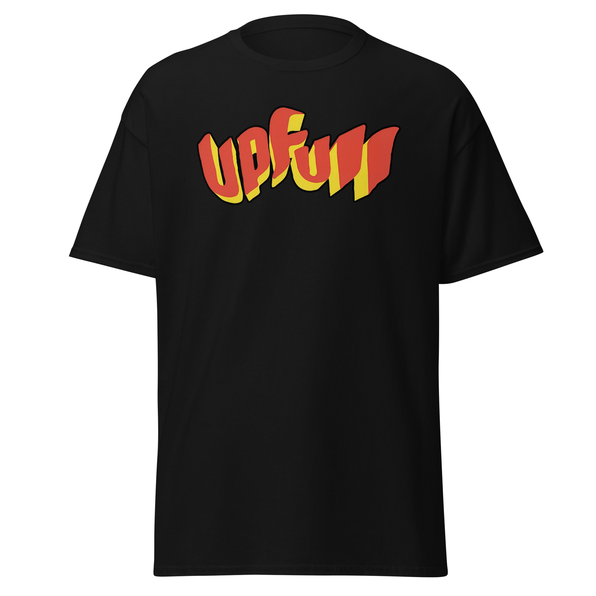 Upfull 3D Tee — Black in Black