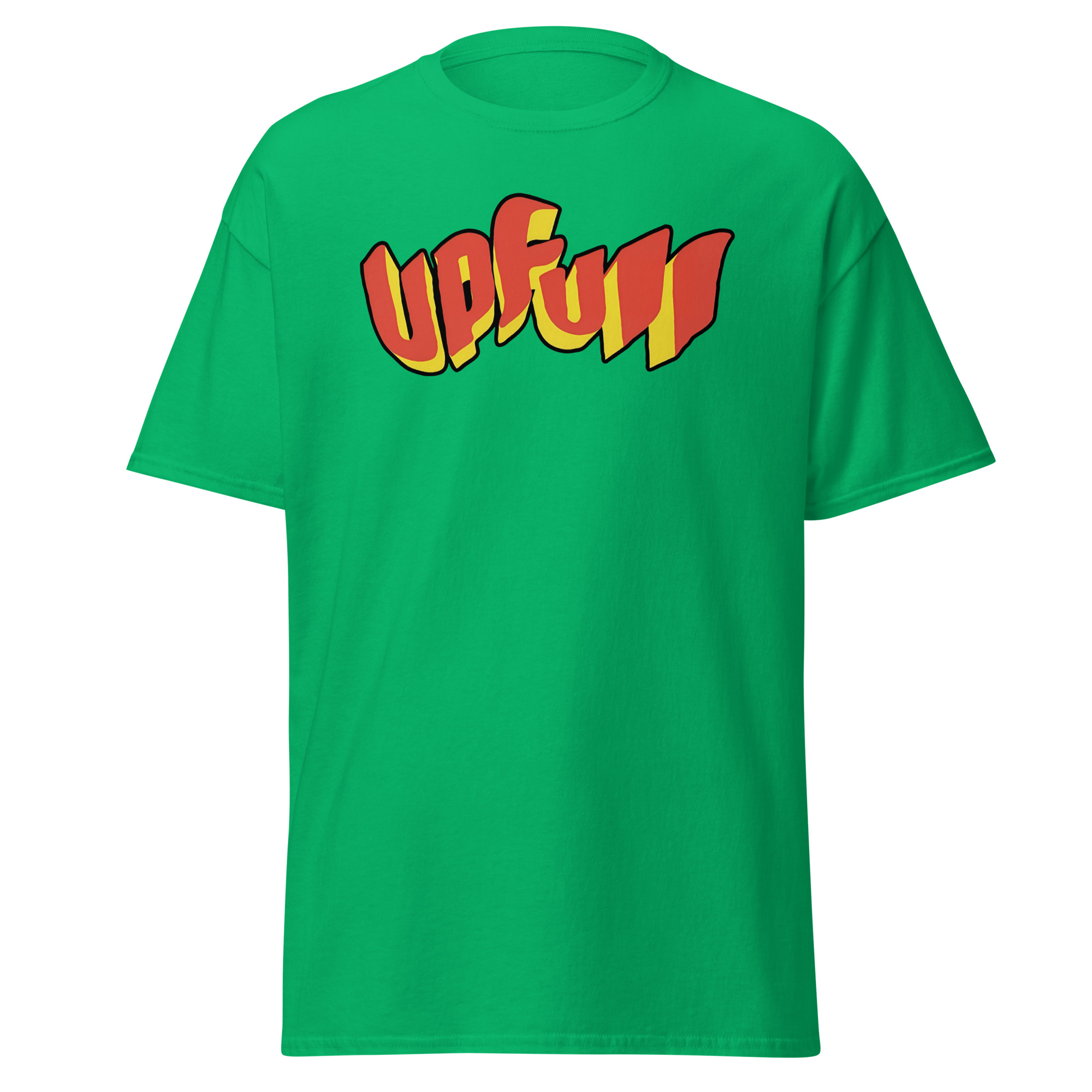 Upfull 3D Tee — Green in Black