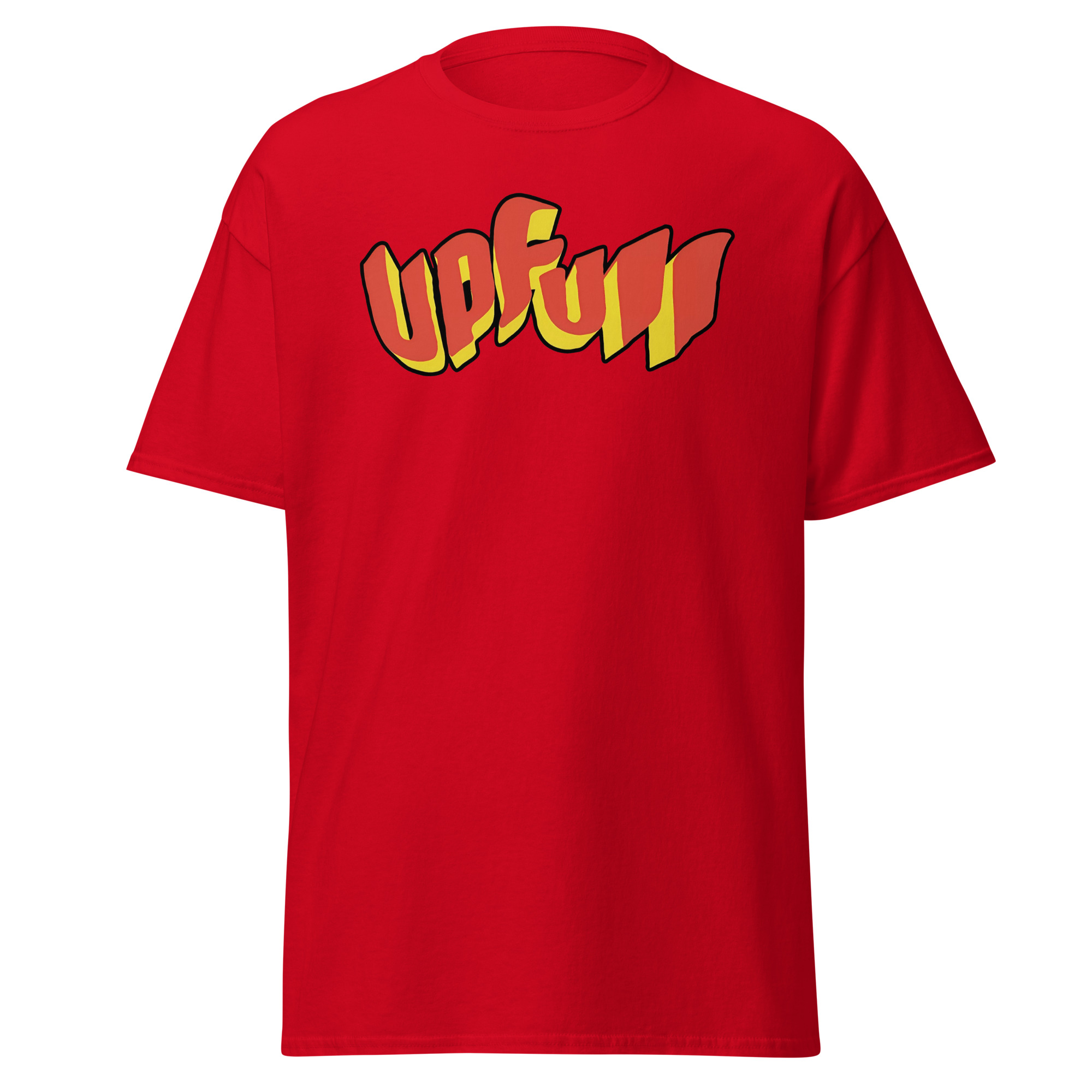 Upfull 3D Tee — Red in Black